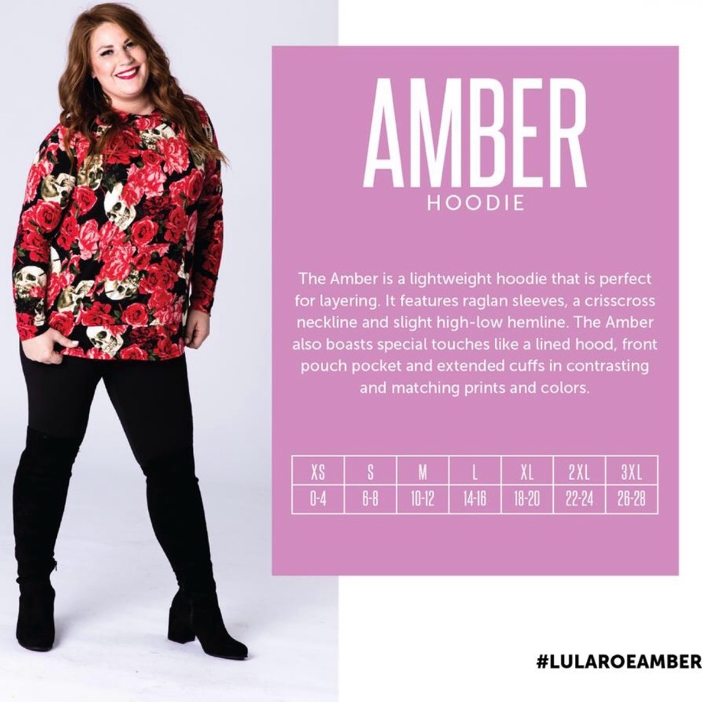 NWT LuLaRoe Amber Hoodie beach colors - Picture 7 of 7